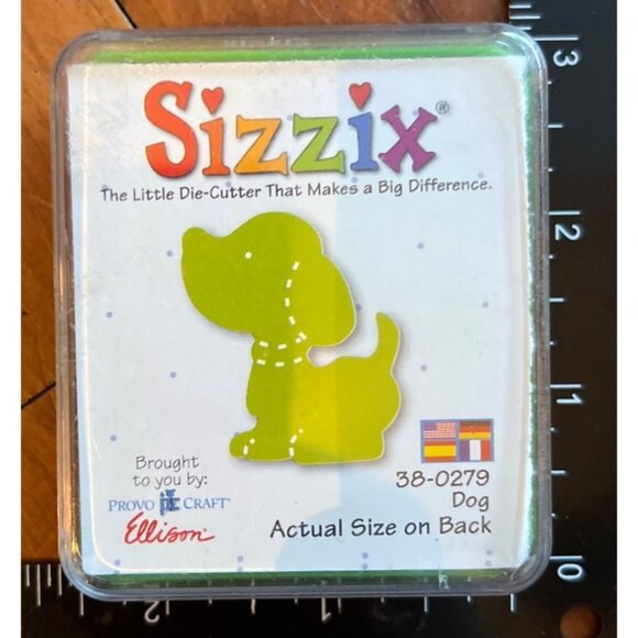 Sizzix Ellison Dog Back Die-Cutter Template 38-0279 - Picture 1 of 2